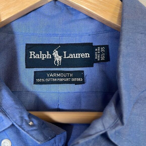 Ralph‎ Lauren Yarmouth button down shirt- Men 16.5|35 - Picture 2 of 7